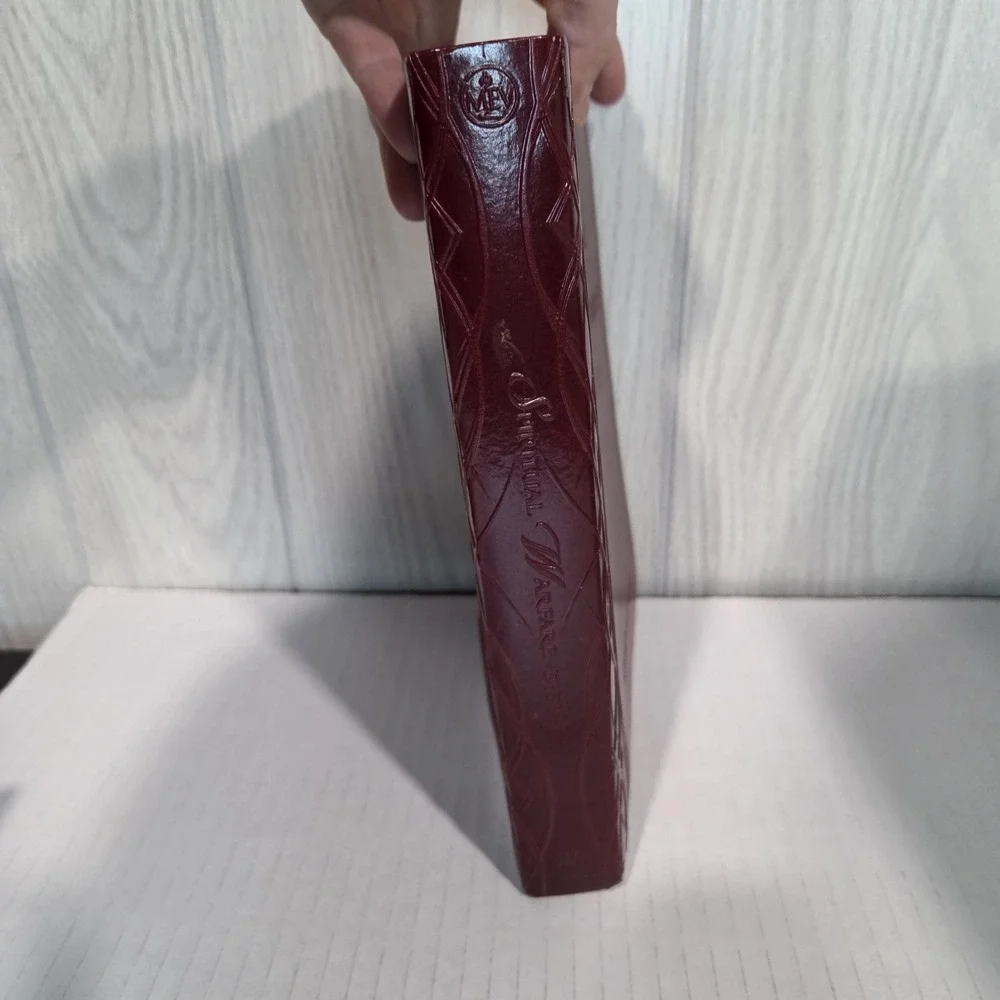Spiritual Warfare Bible Modern English Version Red Leather 2014
